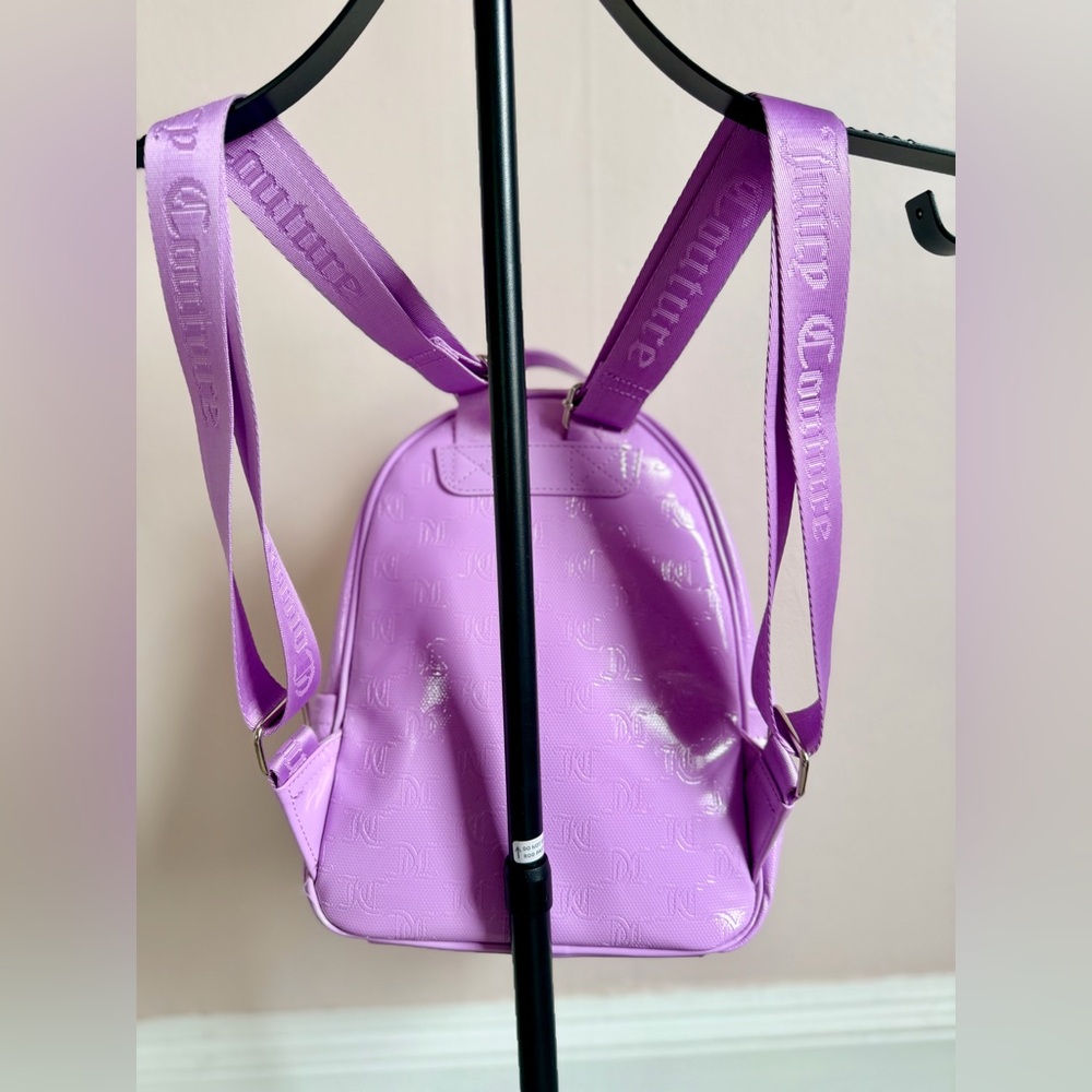 Juicy Couture Rosie Mini Backpack Lavender Purple Embossed Logo NWT Y2K - Picture 4 of 9